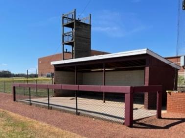 Eagleville baseball dugout railing